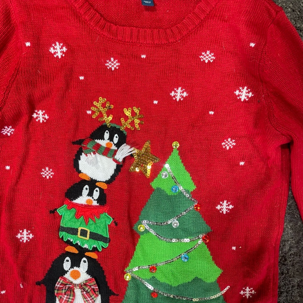 Scott Red Knit Sweater - Picture 2 of 4